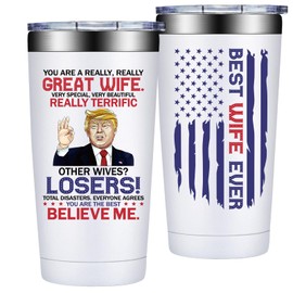 Grifarny Wife Christmas Gifts Ideas - Mothers Day, Anniversary, Birthday Gift for Wifes - Valentines Day Gifts for Her - You are a Really Really Great Wife Tumbler 20oz