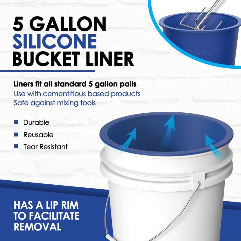 HAILUN SAVER 5 Gallon Bucket Liner Reusable Rubber Bucket Liners