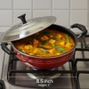 SHRIYA Nonstick 2 Liter Kadai with Stainless Steel Lid Deep