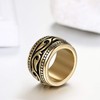 Flongo Men's Thumb Ring, Stainless Steel Ring, Large Hip Hop,