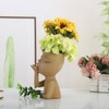 Mannequin Resin Flower Pot Face Flower Pot Garden Decoration