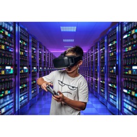 Baocicco 6x4ft Punk Backdrop for Photography Electronic Data Space Wall Decoration Future Technology World Theme Party Backdrop Sci-fi Electronic Room Decoration Photo Booth Studio Props