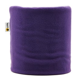 LUPA Children's Handmade Double Layer Fleece Neck Warmer, dark purple, l
