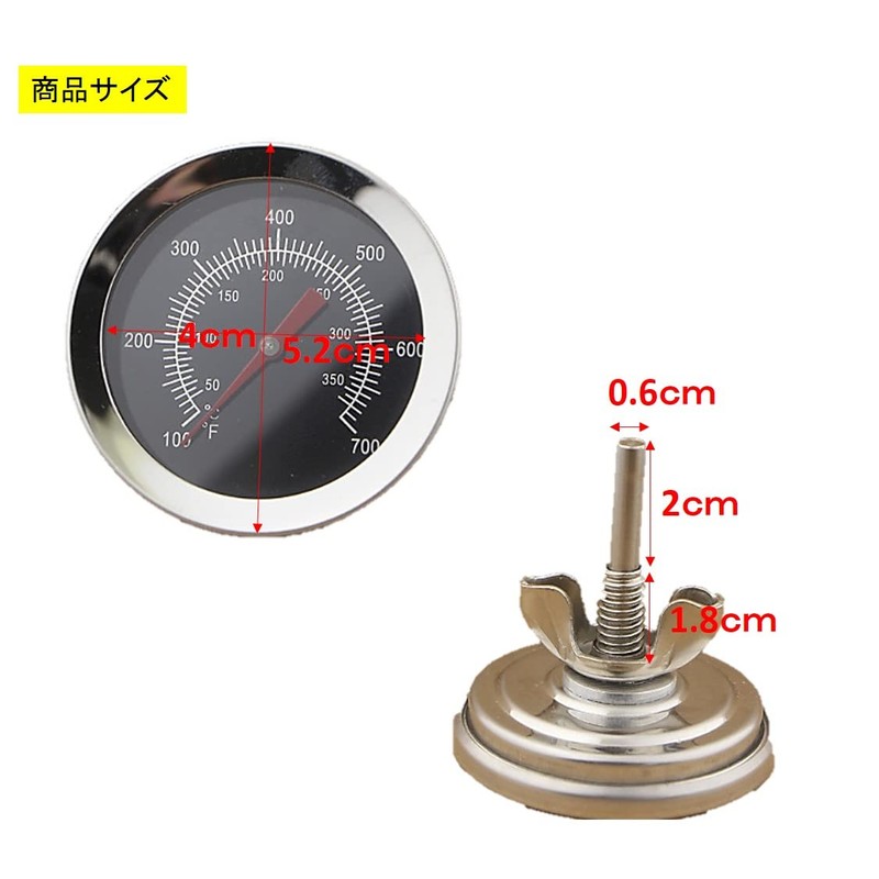ST TS Oven Thermometer for Pizza Kiln Wood Stove BBQ