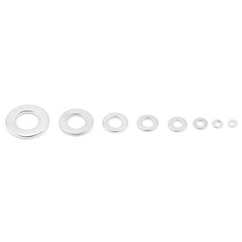 waves Stainless Steel Washer Set, Case Included, M2, M2.5, M3, M4, M5, M6, M8, M10, Total of 360 Pieces