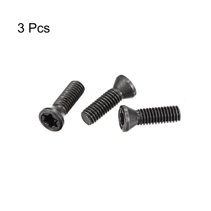sourcing map M3.5-0.6 Carbon Steel Torx Set Screws for Carbide