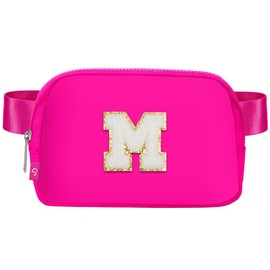Sienien Fanny Pack For Women Girls Belt Bag For Girls Crossbody Bag Waterproof Pink M