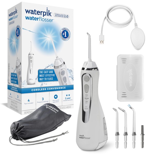 Waterpik Cordless Advanced Water Flosser with 3 Pressure Settings, Dental