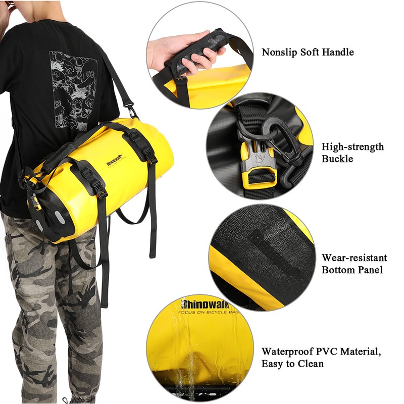20L Waterproof Duffel Bag Multifunctional Cycle Bicycle Rear Seat Trunk