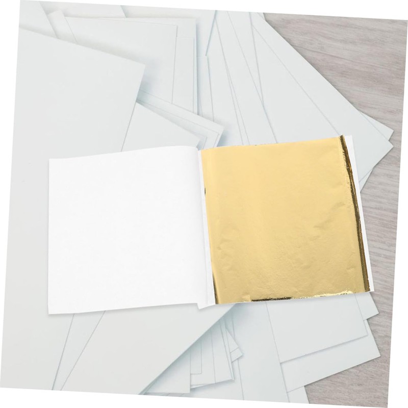 LALAFINA 200pcs Gold Leaf Flakes Foil Sheets for Painting Gilding