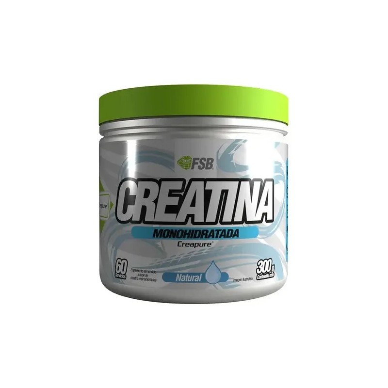 Creatina Monohidratada Creapure Fsb 300 Gr 60 Servicios Sabor Sin