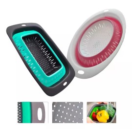 OEM 2 Escurridores Colador Plegable Cesta Fruta Verdura Cocina