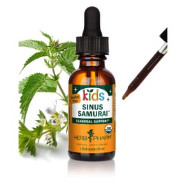 Herb Pharm Herb Pharm Kids Certified- Alcohol-Free Sinus Samurai Liquid Herbal Formula, Organic, 1 Fl Oz