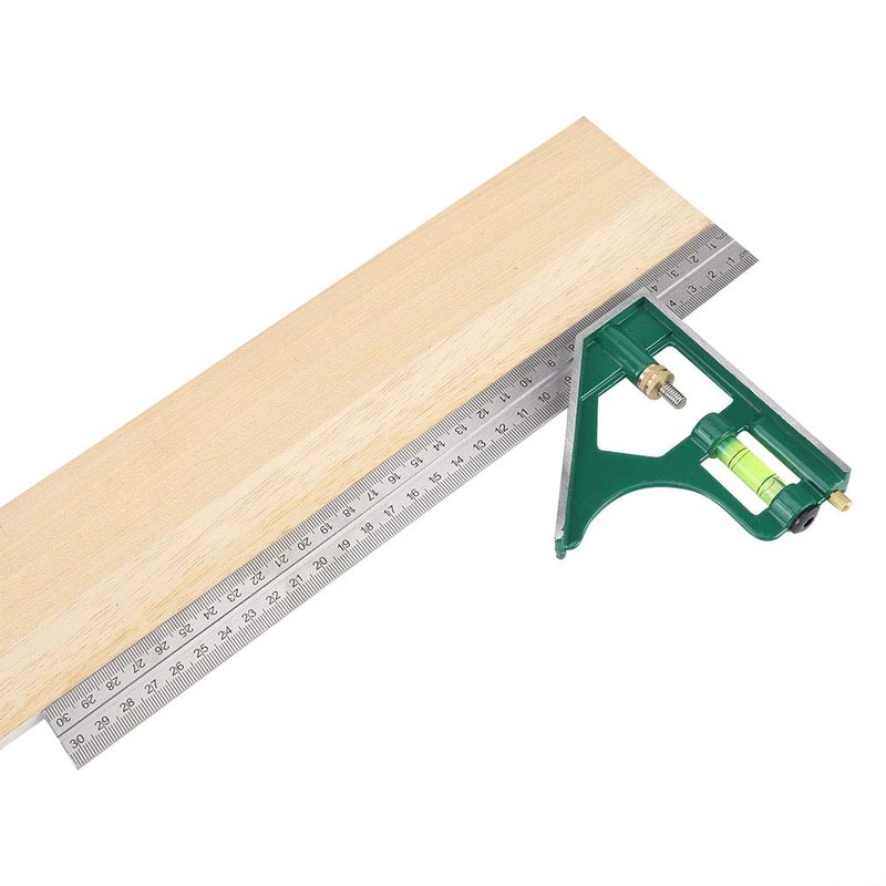Combination Square Ruler, Multi-Functional 300mm Combination Angle Ruler Combination Ruler