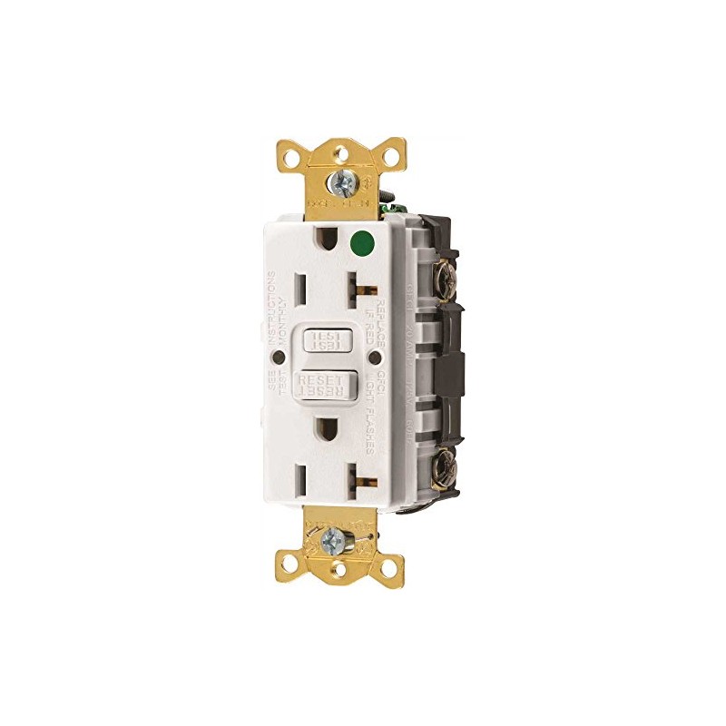 Straight Blade Devices, Receptacle, GFCI, Commercial Hospital Grade, Self Test,