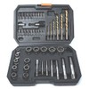 PANOVOS 48PCS 6542HSS Damaged Screw Extractor Bolt Extractor Set/Left Drill
