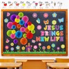 Gersoniel 76 Pcs Christian Spring Classroom Bulletin Board Set 3D