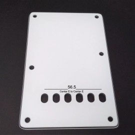 True Custom Shop® 3Ply White 6 Hole Vintage Style Tremolo Cover for Fender Strat