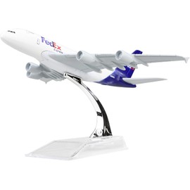 Monister QE Diecast Plane Model 1:400 Scale FedEx 380 Airplane Model for Decoration or Gift