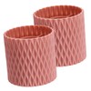 FOMIYES 2pcs Makeup Brush Bucket Rotatable Vanity Brush Organizer and