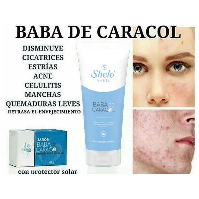 Pack Crema Facial Baba De Caracol + Jabon Baba Shelo