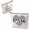 ZJXHPO Personal Support Worker Gift PSW Makeup Bag Caregiver Gift