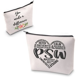 ZJXHPO Personal Support Worker Gift PSW Makeup Bag Caregiver Gift PSW Survival Kit You Make A Difference Gift (CA-PSW)