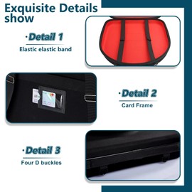 MOSLA Hat Carrier Case for Travel-Crush Proof Hat Box Holder for Mens Fedora Hats for Cowboy Hat Storage Organizer with Adjustable Strap for Travel (RED)