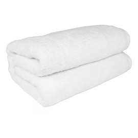Classic Turkish Towels CTT - Premium Turkish Jumbo Bath Sheet, 100% Turkish Cotton, Absorbent & Ultra Comfy Bath Towel Sheets for Hotel & Spa | 40"x80" (White)