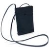 Kitamura P-0645 Smartphone Shoulder Thin Gusset Crossbody Bag, Dark Blue