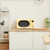 Nostalgia NRMO7YW6A Retro Compact Countertop Microwave Oven, 0.7 Cu. Ft.