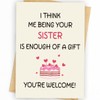 WowBefun Sister Birthday Card | Birthday Card for Sister |