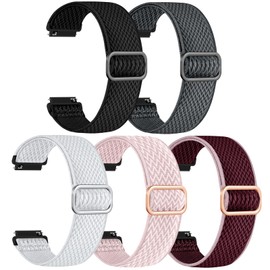 GEAK Quick Release Replacement Strap Compatible with Garmin Venu 2 Watch Band, 22mm Watch Band Loop Elastic Fabric Straps for Garmin Venu 3 /Vivoactive 4 /Forerunner 265/255 Women Men