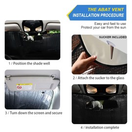 Car Windshield Sun Shade Highland Cattle Cow Foldable Car Front Windshield Sunshade Blocks UV Rays Sun Visor Sun Heat Protection for Car Truck SUV to Keep Your Vehicle Cool,Small