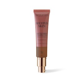 Second Skin Mineral Matte Liquid Foundation from Sculpted by Aimee (Deep 7.0) - Medium Coverage Foundation with SPF 50, 32ml Cruelty-Free, Vegan