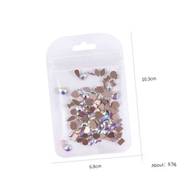 Healeved 100pcs Ab Crystal Flatback Rhinestones Mixed and Shapes for Nail Charms for Crafts and Home Decoration