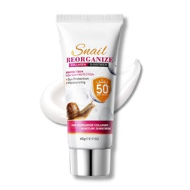 Snail Collagen Sunscreen for Face & Body - Face Sunscreen for Women Men - Travel Size Sun screen SPF 50 - Sun screen Lotion, Moisturizing Anti-Aging, Water & Sweat Proof