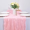 Dlpafzy Cheesecloth Table Runner 10ft Boho Gauze Rustic Cheese Cloth