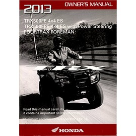 Genuine Honda ATV Owners Manual 2013 TRX500FE TRX500FPE Foreman