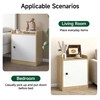 Modern Wooden Nightstand, Durable, Elegant Design for Small Spaces, Wooden