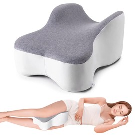 Bushora Knee Pillow for Side Sleepers,Ergonomic Leg Support Pillow with Memory Foa, Long Design for Comfortable Sleep