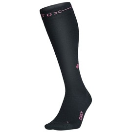 STOX Energy Socks, Women's Compression Stockings, Compression Class 23-32 mmHg, Support Stockings, Health Socks, Medical Compression Socks, Thrombosis Stockings, Knee Socks, Socks, Merino Wool, Black