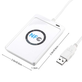 NFC RFID Reader Writer, Reader Writer Smart Card Duplicator with USB Interface for Contactless Tag Access