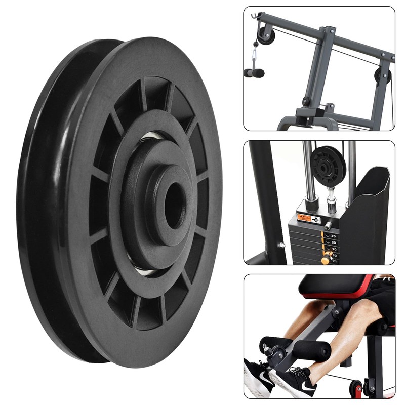 Topfinder 78mm Gym Pulley Wheel, Multi Gym Pulley Wheels Heavy