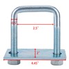 MYZHRE 4 Pcs Leaf Spring Clamp Kit, Fits Up To