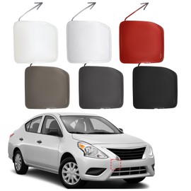 TOPUS Front Bumper Tow Hook Cover for Nissan Versa Sedan 2015 2016 2017 2018 Towing Eye Cap Trailer Hitch Cover 622A0-9KM0H 622A09KM0H(Sliver, Right Passenger Side)