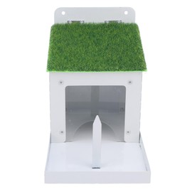 Generic Squirrel Feeder, Metal Squirrels Picnic Table Feeder, Wall Mounted Box Corn Cob Holder Chipmunk House for Peanuts Outside Tree Outdoors