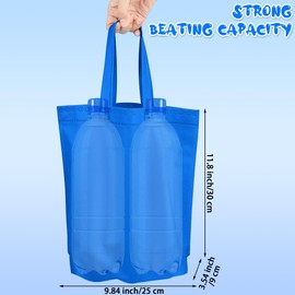 Aneco 24 Pack Party Non-Woven Gift Bags Reusable Tote Bags in Bulk Rainbow Goody Bag with Handles for Birthday Party Supplies (11.5 x 11.5 Inches)