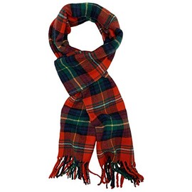 VERONZ Super Soft Luxurious Classic Cashmere Feel Winter Scarf (Holiday Red Green Tartan Plaid)