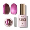 NAILOG Gel Nail Polish 12ml, Top Coat Color Gel Base